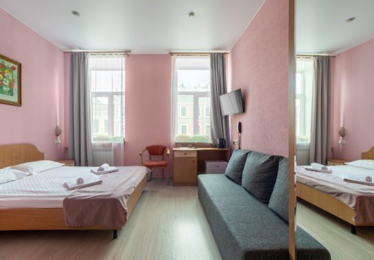 DOUBLE COMFORT WITH SOFA: superior double room with a double sofa bed in the center of St. Petersburg - Oktaviana Hotel 12